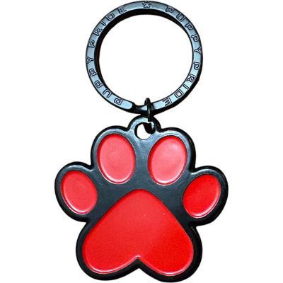 Paw Print Dog Tag - Red