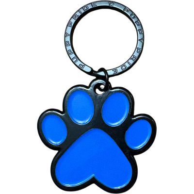 Paw Print Dog Tag - Blue