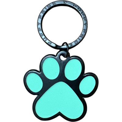 Paw Print Dog Tag - Glow In The Dark