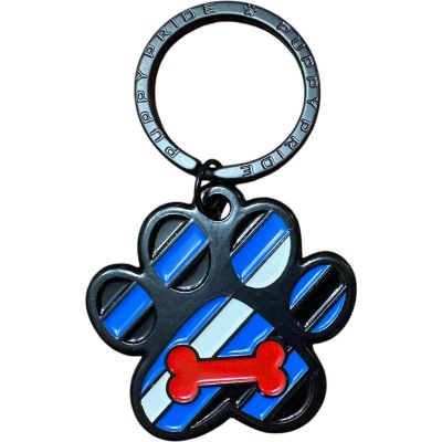 Paw Print Dog Tag - Leather Bone