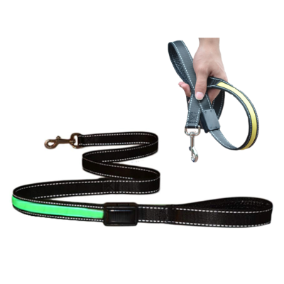 LED Dog Lead - Green