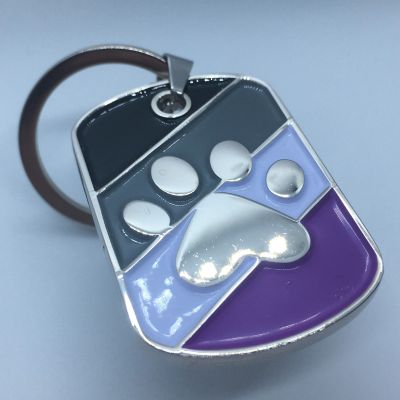 Asexual Paw Keyring
