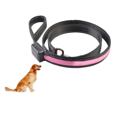 LED Dog Lead - Pink