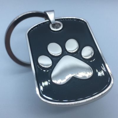 Black Paw Keyring