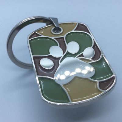 Camo Paw Keyring