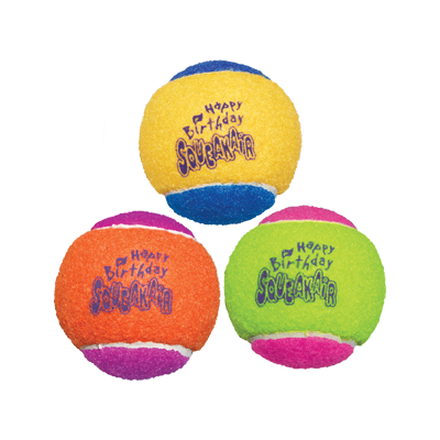 Kong Squeakair Happy Birthday Balls