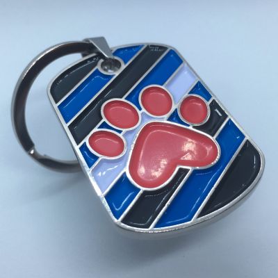Leather Paw Keyring