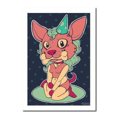 Birthday Cards - Alien Female