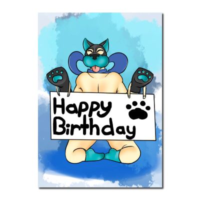 Birthday Cards - Pup Present