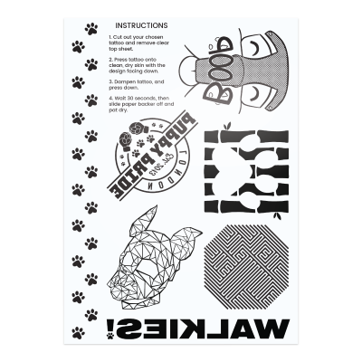 Puppy Temporary Tattoos 2