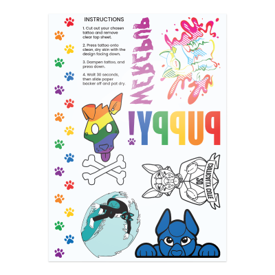 Rainbow Temporary Tattoos 2