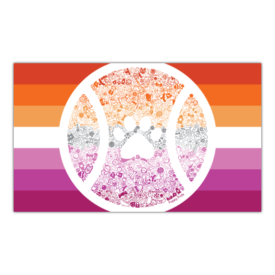 Full Lesbian Puppy Pride Flag 2019