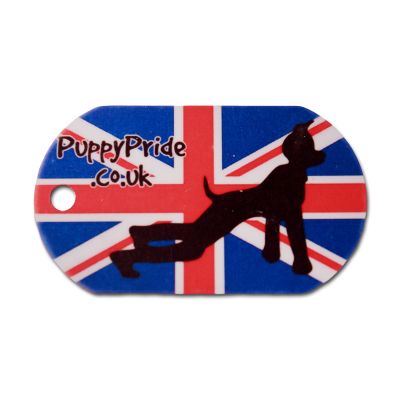 Puppy Pride Retro Dog Tag