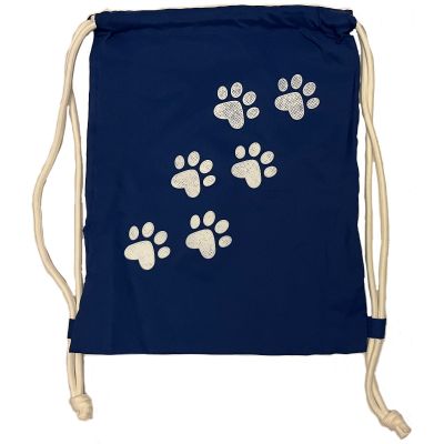 Paw Trail Drawstring Bag